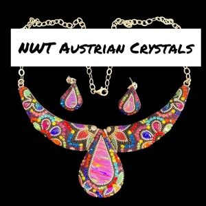 NWT Mosaico Austrian Crystal necklace & earrings 💕💕 new line! 💕💕